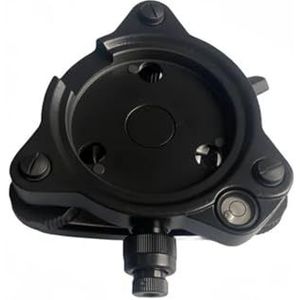 Geel Grijs Zwart Drie-Jaw Stelschroevenblok Adapter Met Optisch Lood for Top-con Sokk-ia Total Station Landmeetinstrumenten GPS(Black)