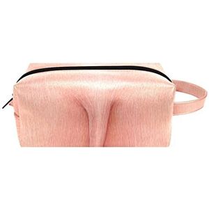 Retro Vintage Zwarte Muziek Opmerking Patroon Vrouwen Lederen Cosmetische Tas Pouch Met Handvat, Waterdichte Opknoping Toilettas, Kleine Potlood Case voor Kinderen, Multi kleuren 10, 8.2x3.1x3.5 in/21x8x9 cm