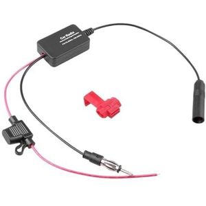 DC 12V-24V Autoradio FM-antenne 88-108MHz 25dB Signaalversterker Booster FM-versterker For Marine Auto Voertuig Boot 330mm Eenvoudig Brede Compatibiliteit