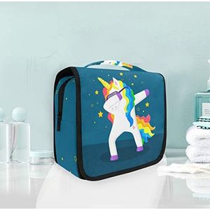 Hangende opvouwbare toilettas ster regenboog eenhoorn make-up reizen organizer tassen tas voor vrouwen meisjes badkamer