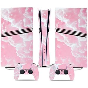 Anti Kras Voor PS5 Pro Skin Disc Edition & Voor PS5 Pro Skin Digital Edition Console Controller Vinyl Cover Skins Wraps Krasbestendig Compatibel 40182 Geen Schuimvorming(Disc Version)