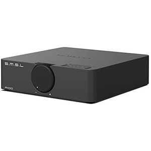 SMSL A100 Hifi-versterker, stereoversterker maakt gebruik van Infineon's vermogensversterkerchip MA12070, 2 * 80 W uitgangsvermogen, USB Multi-Device Ondersteuning, Bluetooth 5.0 met