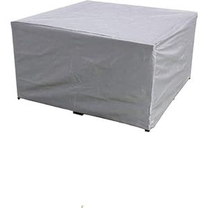 Tuinmeubelhoezen meerdere maten tuinmeubelen hoes tuintafel en stoel beschermhoes machine kast cover waterdichte bankhoes (kleur: zilver, maat: 220 x 220 x 85 cm)