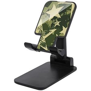 Groene Camouflage Militaire Sterren Verstelbare Mobiele Telefoon Stand Opvouwbare Tablet Houder Desktop Accessoires Voor Smartphones