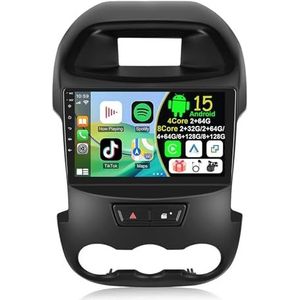 Draadloze Autoradio Android 15 voor Ford Ranger 2012 met draadloze carplay en Android Auto Bluetooth USB Wifi 4G GPS Navigatie(S-1(2G+64G))