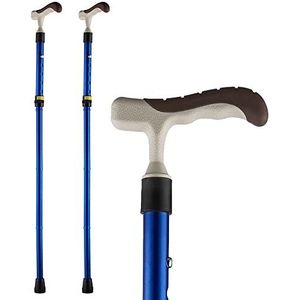 krukken voor volwassenen, 5-traps in hoogte verstelbaar, antislip rubberen punten, die dienen als een extra balancerende wandelstok. Houd hier rekening mee.