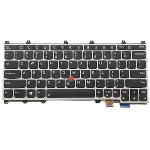 Voor Lenovo voor ThinkPad X380 voor Yoga Laptop Toetsenbord Intern VS Engels Zilver Achtergrondverlichting FRU:01HW655 01HX100