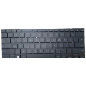 Laptoptoetsenbord voor ASUS voor ZENBOOK 14X voor OLED UX3404V UX3404VA UX3404VC Blauw met achtergrondverlichting België BE/FR/PO/UK V2216KFGE1(Blue UK)