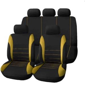 Beschermhoes Autostoel Voor Seat Voor Ateca Voor Arona Voor Ibiza Voor Leon Voor Toledo Voor Leon Voor ST Voor Cupra Aangepaste Kussenhoes(5Seats-yellow 5)