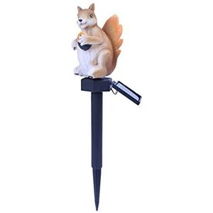 Zonne-energie LED Uil Tuinverlichting Outdoor Solar Light Uil Dier Pixie Lawn Lampen Ornament Waterdichte Lamp Unieke Solar Lights (Color : Squirrel)