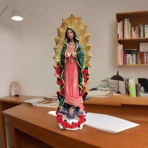 DUOAZJL Kunstbeeld - 12 Inch Virgen de Guadalupe standbeelden, Onze-Lieve-Vrouw van Guadalupe Maagd Maria Standbeeld, Groot Virgencita Maria Estatua hars beeldje
