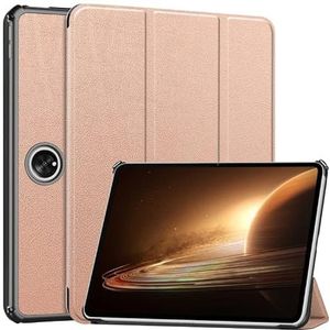 For OPPO Pad 2 11.6 inch Custer Pure Color 3-Fold Holder Smart Leather Tablet Case