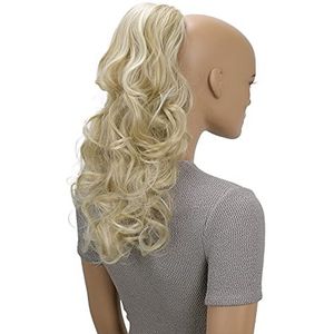 CAISHA 45cm Haarstukje Vlecht Paardenstaart Haarextensies Volumineus Golvend Lichtblond Mix PH32