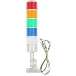 Draaibare 180 stapel licht rood barnsteen groen waarschuwing licht industrie voor CNC-machine DC12-24V AC 110-220V continu knipperend licht LED (5 lagen_AC110-220V)