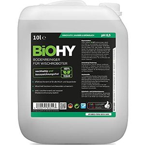 BiOHY Vloerreiniger voor dweilrobots (10 Liter Busje) | Concentreer voor alle veeg- & zuigrobots met natte functie | duurzaam & ecologisch (Wischroboter)