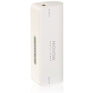 MOVOW MV3000-MP - Power Bank/accu pack/externe accu (USB, 3000mAh, 5V/1A output) wit