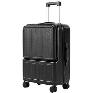 Koffer Uitbreidbare bagage Rits Combinatieslot Koffers USB-oplaadpoort Trolleybagage voor zakenreizen Reizen buitenshuis lichtgewicht