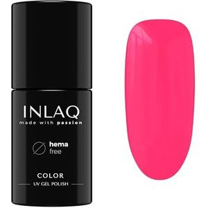 INLAQ® Gel Nagellak UV LED - Verschillende Kleuren - Gellak in Pasteltinten - Gel Nail Polish - Collectie Sweet Candies - Kleur Power Pink 6 ml