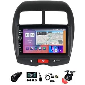 22,9 cm (9 inch) Android 12 Autoradio 2 DIN voor Mitsubishi ASX 2010-2016 met achteruitrijcamera stuurbediening Bluetooth GPS Navi CarPlay Wireless FM WiFi (grootte: S400 4+64G)