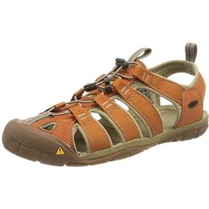 KEEN Clearwater CNX Sandaal voor heren, Timberwolf Fossiel Oranje, 42.5 EU