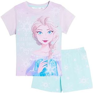 Disney Frozen Meisjes Korte Pyjama Blauw, Blauw, 5-6 jaar