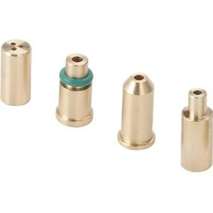 Navrange 4-in-1 Set Aansteker Gas Refill Adapter Vervanging Messing Gas Refill Adapter voor S T Dupont Aansteker Geel/Rood/Groen/Blauw Luchtklep Caps Serie DIY Reparatie Accessoire