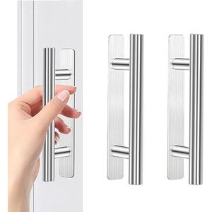ZESLIV 4 stuks meubelgrepen, kastgrepen van aluminium, wit, 600 mm, keukengrepen, ladegreep voor kledingkast, deur, laden