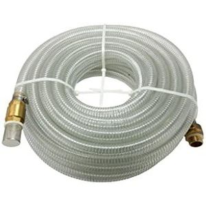 CHM GmbH 1 inch zuigslang set messing 25 meter aanzuiggarnituur met terugslagklep aanzuigslang pomp