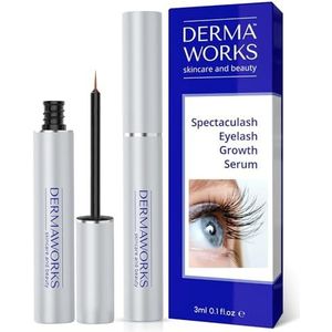 DERMAWORKS ZOALS GEZIEN IN VOGUE Spectaculash Geavanceerd Wimpergroeiserum – Snelle Wimperversterker & Conditioner voor Langere, Vollere Wimpers (3ml)