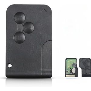 Afstandsbediening sleutelkaart autosleutel toetsen behuizing voor Renault Megane 2 3 II Scenic II Grand Scenic 2003 2004 2005 2006 2007 2008 433 MHz PCF7947 Chip ID46