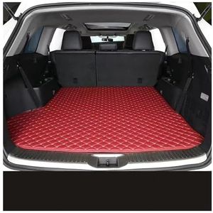 Kofferbakbeschermer Lederen Kofferbakmatten Voor Toyota Voor Corolla Voor Cross 2022 Volledige Dekking Aangepaste Auto-interieuraccessoires Antislip Waterdicht Auto Kofferbakmatten(WIJN ROOD)