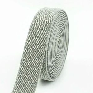 2-10 meter 20 mm naai-elastieken ondergoedband rubberen band zachte huid broek stretch lint tapes DIY kledingaccessoires-zilvergrijs-20 mm-10 meter