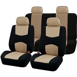 Stoelhoezen Beschermhoezen 9 Pcs Auto Seat Cover Protector Voor Kia Voor Spectra Voor Venga Voor Magentis Voor Ochtend Voor Borrego Voor Carens Voor Cerato Voor Sorento(Beige)