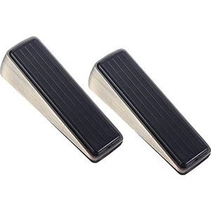 Deurstopwiggen, Sterkste, robuuste wig gemaakt van hoogwaardig zink en rubber(Silver)