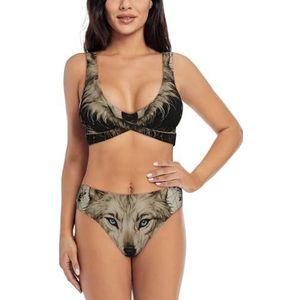 Zelinge Bikinisets voor dames, 2-delige badpakken, hoog getailleerde badpakken, S-2XL