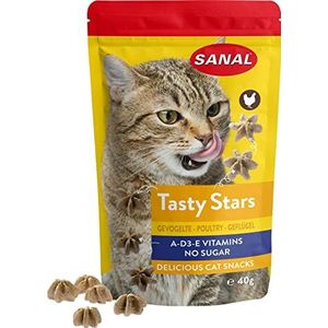 Sanal Tasty Stars kat gevogelte 40 gram