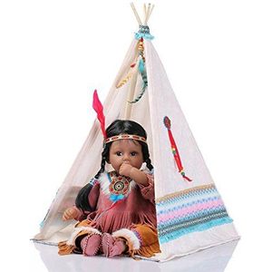 MaMaDolls Reborn Baby Poppen Zwart Meisje Inheemse Amerikaanse Indiase Siliconen Baby Poppen Meisje 21 ""50cm Collectible Speelgoed Kids Hobby's Decoraties