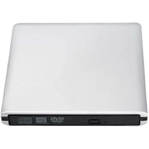 UHD 4K Blu-Ray-brander USB3.0 Externe Optische Dvd-drive Recorder RE/ROM 3D Blu-ray-spelers Schrijver Lezer Gebruiksvriendelijk(Silver)