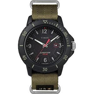 Timex Gallatin Nylon Slip-Thru Watch – Solar Green/Black Dial