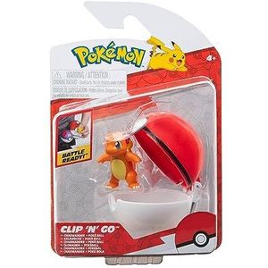 Pokémon Clip 'N' Go Charmander en Poké Ball inclusief 2-inch Battle Figuur en Nest Ball Accessoire