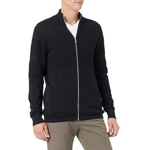 SELECTED HOMME Heren SLHMAINE LS gebreide cardigan W NOOS gebreide jas, zwart, L, zwart, L