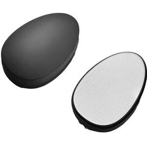 Zachte glazen voet harde huid voetschraper, effectieve voetschrobber voor dode huid en draagbaar pedi ei voetverzorgingsgereedschap (zwart)