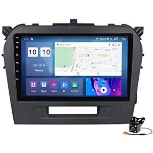 Autoradio voor S-uzuki Vitara 2014-2018 GPS-navigatie 9In Touchscreen Android 14 mediaspeler Video-ontvanger Ondersteuning Wifi 4G DSP Carplay,M500s