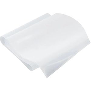 Siliconenrubberplaat, Siliconenrubberplaat doorschijnend 0,5-30 mm dik, meerdere maten(100mm x 100mm x 25mm)