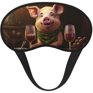 Slaapmasker voor zijslaper zijden slaapmaskers met elastische band, super zachte oogslaapschaduwhoes voor dieren en rode wijn, verduisterende nachtblinddoek voor vrouwen mannen reizen