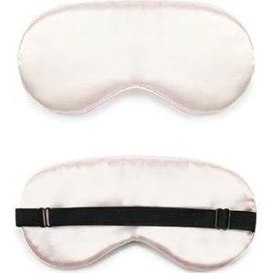 1 Puur Zijde Oogmasker Natuurlijke Slaapmasker Schaduw Voor Vrouwen Mannen Draagbare Zachte Hoofdband Voor Reizen (Deep Brown 1)