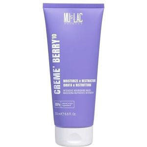 MULAC | CREME'BERRY10 Intensief voedend haarmasker, hydrateert en regenereert, voor droog en broos haar, 250 ml