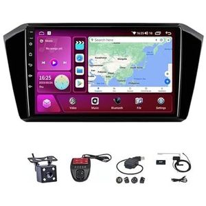 Android Autoradio Video Multimedia Speler, 9 Inch Touch Screen Radio Plug And Play Autotoebehoren met Bluetooth En Navigatie En Achteruitrijcamera Voor VW Volkswagen Passat B8 2015-2020(M300S 4G+WIF