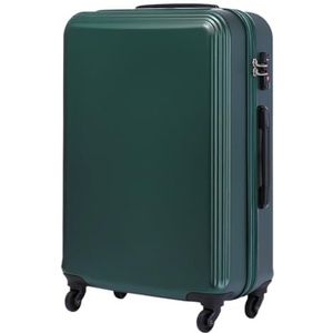 Koffer Bagage Reiskofferbagage Eenvoud Cabinebagage Instappen Reisbagage Met Harde Kant Reiskoffer (Color : Grün, Size : 28in)