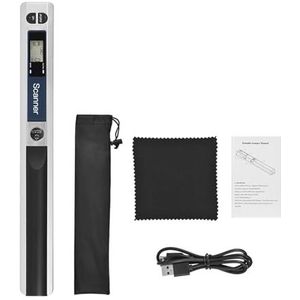 Draagbare scanner, Boekscanner, Deocument Scannr, Draagbare draagbare draadloze scanner, A4-formaat 900DPI JPG/PDF-formaat LCD-scherm Type-C-interface met beschermende tas voor uw documenten, facturen